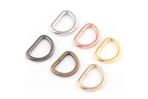 Metal D Ring Heavy Duty Strong Webbing Ring Buckle for Bag Strap Belt Purse DIY Bag Accessories