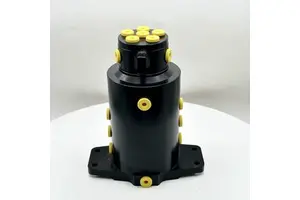 YHZ-10-9 10 Passage Hydraulic Rotary Union Center Swivel Joint 25MPa for Excavator Construction Machinery Parts