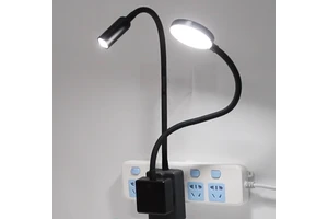Aluminum Hotel Flexible Bed Lamp in Wall Modern Bedroom Compact Spotlight Dimmable Reading CCT Socket TYPE C Night Plug Lamp