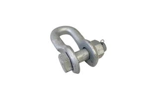 Galvanized Steel U Clevis Shackle for Linking Grid Power Fitting U Type Shackle Bolt China Supplier