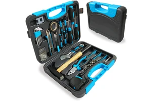 WZG Werkzeug Hot Selling 60Pcs Tool Set General Household Hand Tool Kit with Plastic Storage Case Box Hand Tool Set