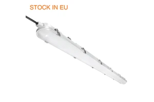 Warehouse Tri Proof Light Anti Glare Solid Ip66 Waterproof Decorative Slats Plastic Led Tri-proof Light Fixture for Corridor