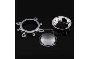 High Quality 30W 50W 100W LED 44mm Led Glass Reflector Cup Led Lens + Reflector Collimator + Fixed Bracket Drop