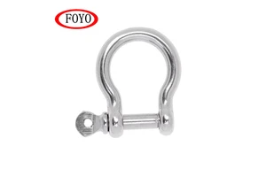 FOYO Marine Industrial Lifting Forged Stainless Steel Rigging Hardware-D Shackle Bow Shackle Captive Pin Replacement/Repair DIY