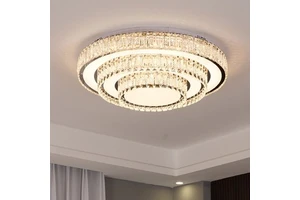 Hot Selling Decorative Crystal Light Flower Lighting Flush Mount Smart Luxury Living Room Bedroom Led Ceiling Lamp
