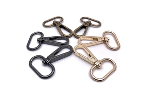 Wholesale Zinc Alloy Customized Color Swivel Bag Handbag Purse Shoulder Strap Belt Clasp Clip Trigger Buckle Key Lock Collar