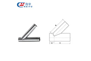 Customized Size Shape Stainless Steel Sanitary Plumbing Materials Sanitary Pipe Fitting
