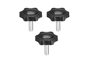 Female Nut Clamping M10 Thumb Knob Screw Aluminum Hevy Duty Steel Black Plastic Nylon Knob Thumb Screw With Nut