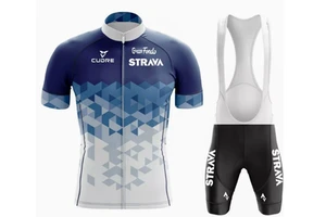 Cycling Set with High Elasticity, Comfortable, Skin Friendly, Quick Drying, Breathable Short Sleeves Suitable for Tour De France
