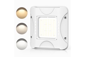 LED Canopy Lights 150W CCT 5000K 100-277VAC ETL Listed Outdoor Industrial Square Aluminum Warehouse IP65 5-Year Warranty