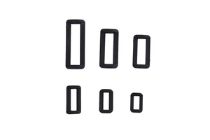 Plastic daily buckle with three levels of adjustment, daily buckle with square buckle, and thickened mouth buckle