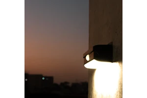 Solar Wall Lights Shadow Pattern IP65 Porch Light with Radar Sensor Landscaping Courtyard Fence Mounted Wall Lamp
