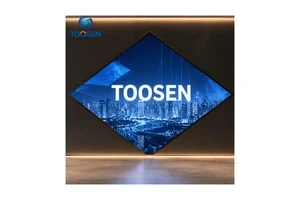 Flexible LED Display Screen Video Wall Facade Clamp Mount Irregular P1.2 P1.8 P2 P2.5 for Landmark Building Exterior Decoration