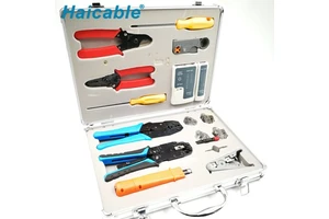 Network Electricians Tool Kit HT-K4015 Tool Set for Cable Installation and Tester