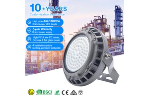 Factory Directly Sale Ip65 Waterproof Power Plant Steel Plant Lighting 50w 100w 150w Led Tri-Proof Light