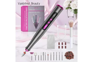 35000RPM Professional Cordless Nail Drill Machine High Speed Electric Manicure Tool With 12 Bits Kit For Salon Home