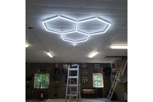 Led Work Light, LED Hexagon Exhibition Light with Anti-Glare Feature - Bright for Trade Show Booths & Displays