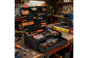 328-Piece Tool Set - Tool Kit Toolbox Storage Case with Drawer, General Household Hand Tool Kit Perfect for Home & DIY Repairs