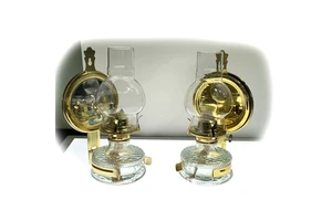 Nordic Antique Placed or Wall Mounted Glass Kerosene Lamp High Quality With Reflector Lighting Fixtures Outdoor Lights