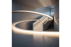 Super Slim 1010 Front Bend Neon IP67 2835SMD 10W COB 24V 4000K Ra90 3-Year Warranty Dimmable Triple-Layer Coating Neon Light