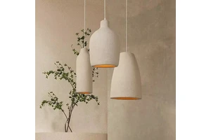 Contemporary Interior Decor Ceiling Light Handmade Rough Surface Pendant Lamp for Living Space