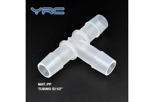 1/2" PP Smooth Small Universal 3-Way Tee Joint Pipe Fittings