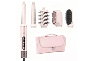 2026 Professional Multi Styler 5 In 1 Hot Air Styler High Speed Hair Dryer Wrap Curler Blow Dryer Comb Ionic 5 In 1 Hair Styler