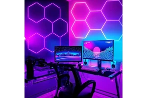 Commercial RGB Hexagon LED Light Hot Sale for Garage Showroom KTV Bar Workshop Office & Hotel