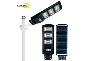 Outdoor Solar Street Lights IP65 Waterproof 60/120/180W LED Motion Sensor 6500K 120 Beam Angle for Garden & Village Roads