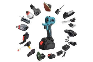 20V Cordless Oscillating Multi Tool Kit Variable Speed Toolless Blade Change Accessories Set OEM with Battery