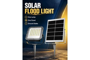 Solar Flood Light Outdoor 100W 200W 300W Remote Control LED Floodlight IP66 Aluminum Garden Waterproof for Home Yard Farm
