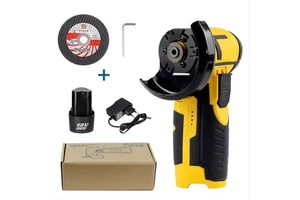 21V 100/125mm Brushless Cordless Angle Grinder Industrial DIY Lithium-Ion Power Tool Trigger Cutting Grinding Polishing Machine