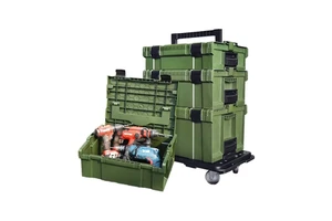 Large Industrial Grade Aluminum Pp Tool Case Combination Stacking Toolbox ODM Customizable 36-56L Capacity for Vehicle Outdoor