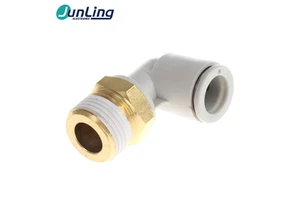 Original Kq2l10-03s Kq2 90 Degree Rotary Connector Used in Automation 10 Millimeter Outer Diameter Tube and 3/8 Inch Male Ta