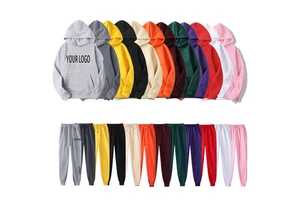 Unisex Men's Winter Casual Printed Breathable 2 Piece Suit Streetwear Jogger Sweatsuit Long Sleeve Custom Plush Sweatpants
