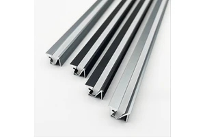Aluminum Extrusion Machining Anodizing Professional Custom Aluminum Alloy T-Profile Lamp Embedded LED Linear Lamp Cutting