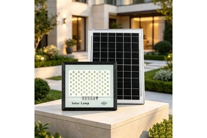 Outdoor IP67 Waterproof ABS Solar Rechargeable Garden LED Floodlight with High Brightness 500W100W