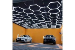 Honeycomb Lamp Linear Led Hexagonal Work Lights 110V 42W Hexagon Led Light for Garage Car Exhibitions Gym