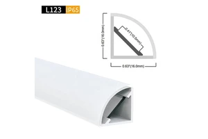 16*16MM Super Quality 45 Degree Angle Aluminium Channel Corner Lighting Surface Mounted Strip Aluminum Extrusion LED Profile