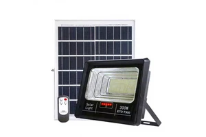 Solar High Power LED ABS Outdoor IP66 Flood Lights & Spotlights 300W/100W Eco-friendly Dimmable RoHS Certified