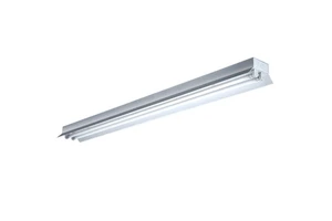 T8 2x36w Iron Body Mirrored Finish Aluminum Reflector Fluorescent Lighting Fixture