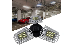 E27 Garage LED Bulb Lamp 60W 80W 100W Deformable Light Sensor Waterproof Outdoor Lighting High Bay Industrial Lights