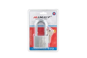 MINDY High Quality Fashion Longer Shackle Auto Jumping Anti-theft Iron Padlock