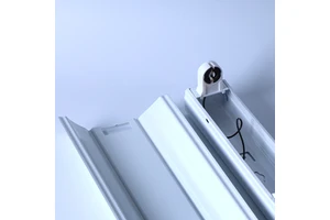 Robust Low Power Single T8 Reflector PP Base Light for African Distributor Wholesale Luminaire
