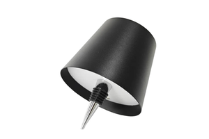 Modern Portable LED Table Lamp Rechargeable Wireless Touch Control Design Simple Electric Cafe Bar Bottle Light Metal Embed