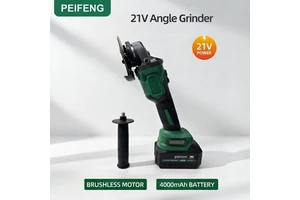 Brushless Professional DIY Cordless Angle Grinder OEM Lithium 4.0Ah Battery 8500 RPM Micro 90 Degree Elbow Transparent Cutting