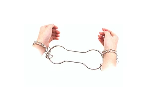 Stage Magic Houdini Shackle Escape Chain for Professional Magician