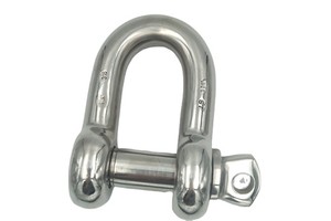 Stainless Steel 304 316 Rigging Hardware European Type Customized Dee Shackle