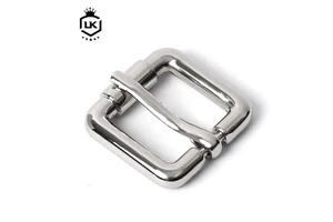 LanKe 16MM High Quality Silvery Plated Belt Buckles Customized Metal Belt Buckle