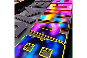 Custom LED Sign For Business 3D Backlit Logo Sign RGB Acrylic Letters Outdoor Waterproof Storefront Signage
